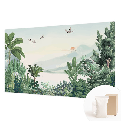 Wallpaper mural for living room Tropical oasis