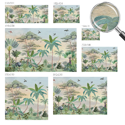 Bedroom wall mural wallpaper Exotic flora