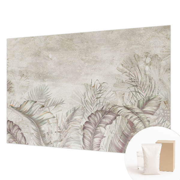 Modern wall mural for bedroom Decorative leaves