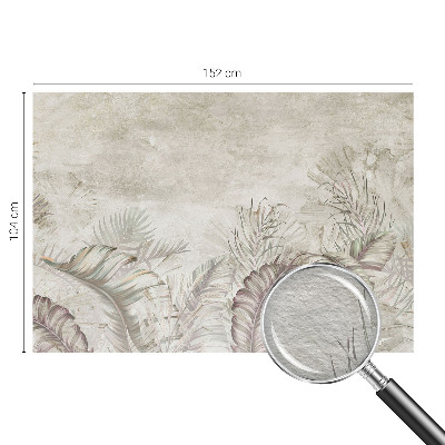 Modern wall mural for bedroom Decorative leaves