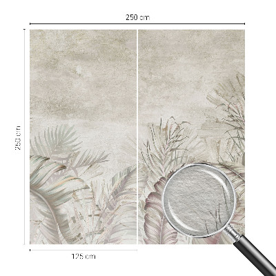 Modern wall mural for bedroom Decorative leaves