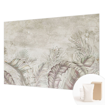 Modern wall mural for bedroom Decorative leaves