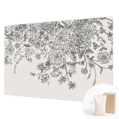 Modern wall mural for living room Floral pattern