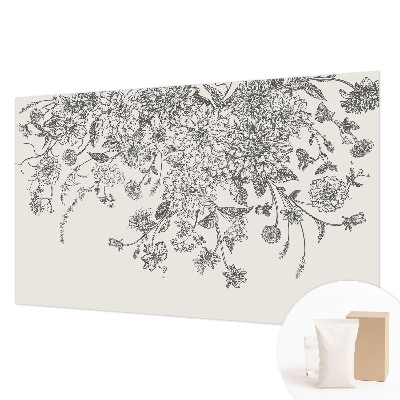 Modern wall mural for living room Floral pattern