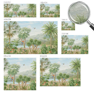 High quality wall mural wallpaper Exotic landscape
