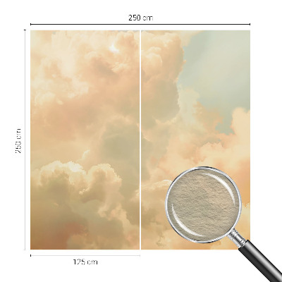 Premium wall mural for bedroom Ethereal clouds