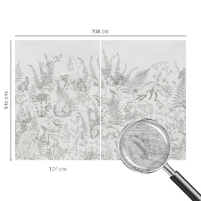 Premium photo wallpaper Forest animals