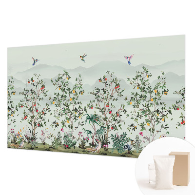 Decorative wall mural for living room Exotic trees
