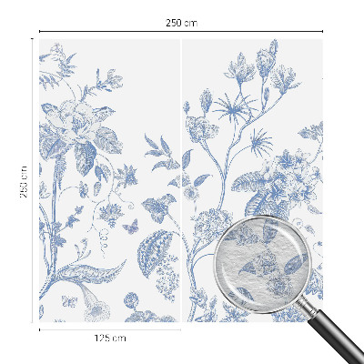 Non-woven wall mural Floral pattern