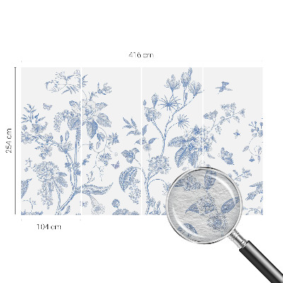 Non-woven wall mural Floral pattern