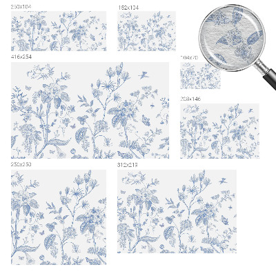 Non-woven wall mural Floral pattern