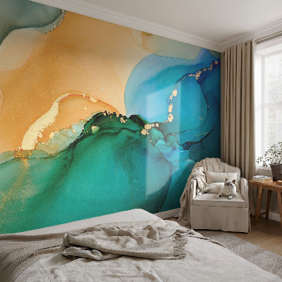Photo wallpaper Colorful waves