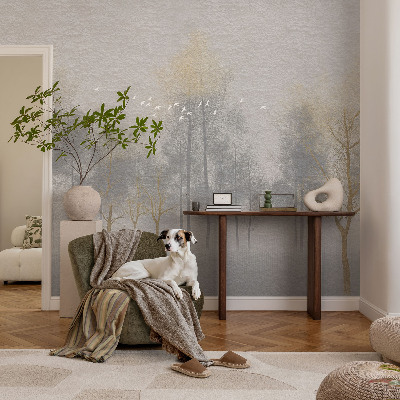 Wall mural for living room Forest harmony
