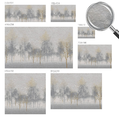 Wall mural for living room Forest harmony