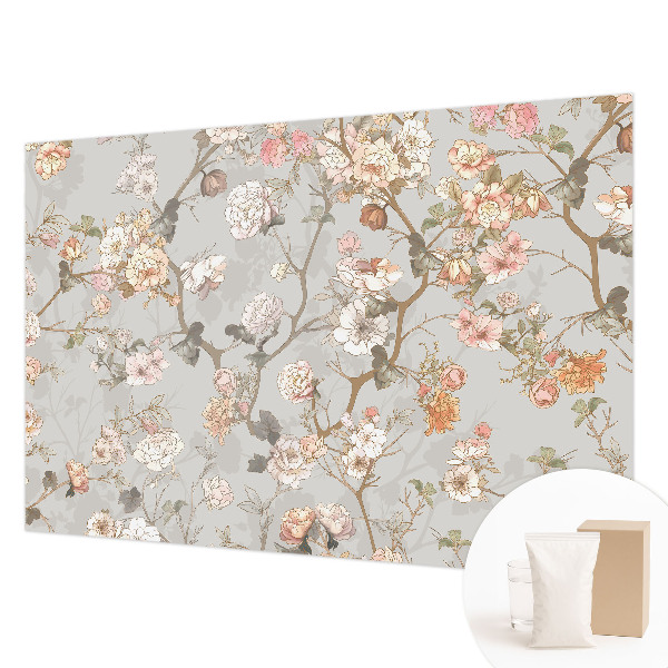 Wall mural for bedroom Romantic pattern