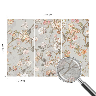 Wall mural for bedroom Romantic pattern