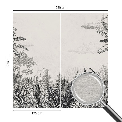 Large wall mural Tropical scenery