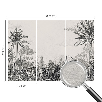 Large wall mural Tropical scenery
