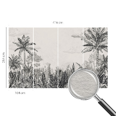 Large wall mural Tropical scenery