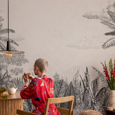 Large wall mural Tropical scenery