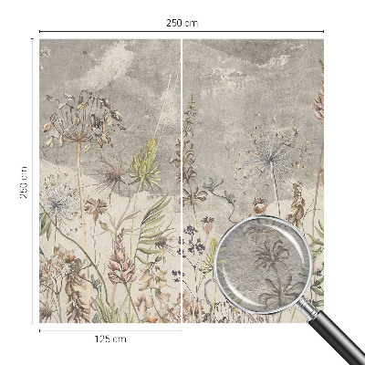 Custom size wall mural Wild plants