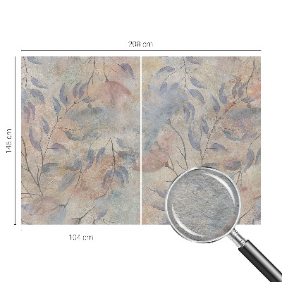 Modern wall mural Abstract leaves