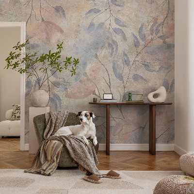 Modern wall mural Abstract leaves