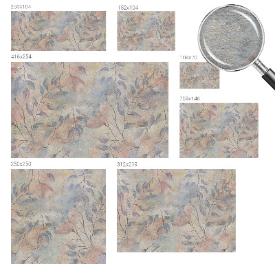 Modern wall mural Abstract leaves