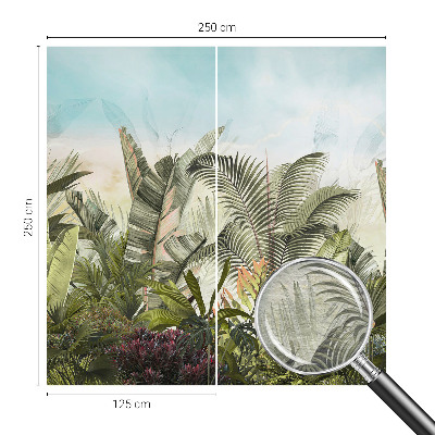 Modern wall mural for living room Tropical paradise