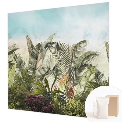 Modern wall mural for living room Tropical paradise