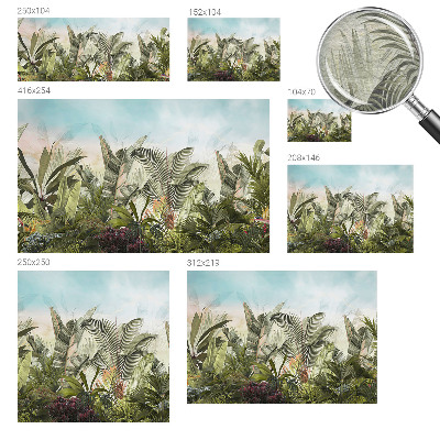Modern wall mural for living room Tropical paradise
