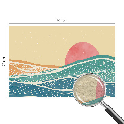 Premium wall mural for bedroom Sea waves