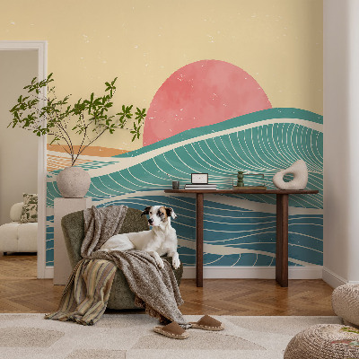 Premium wall mural for bedroom Sea waves
