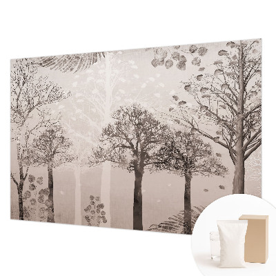 Photo wall mural Delicate trees