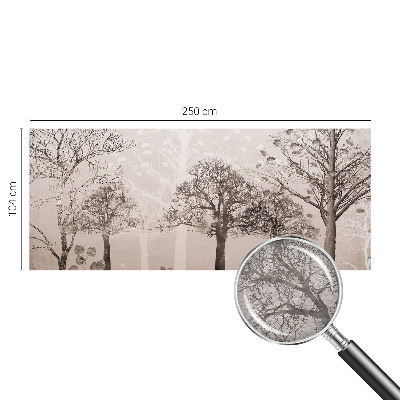 Photo wall mural Delicate trees