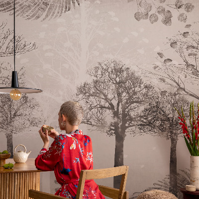 Photo wall mural Delicate trees