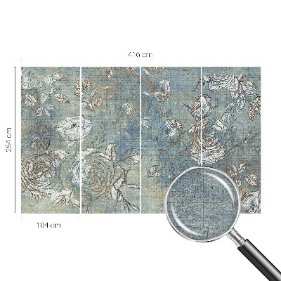 Bedroom wall mural wallpaper Romantic roses