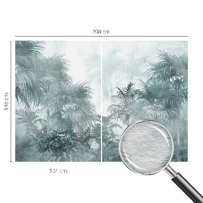 Large wallpaper mural Exotic green