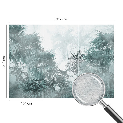 Large wallpaper mural Exotic green