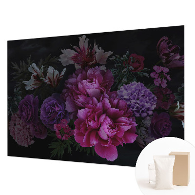 Modern wall mural for living room Floral elegance