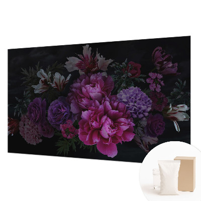 Modern wall mural for living room Floral elegance