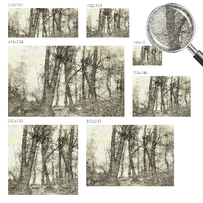 Premium wall mural for bedroom Forest Melancholy