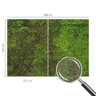 Non-woven photo wallpaper Green carpet