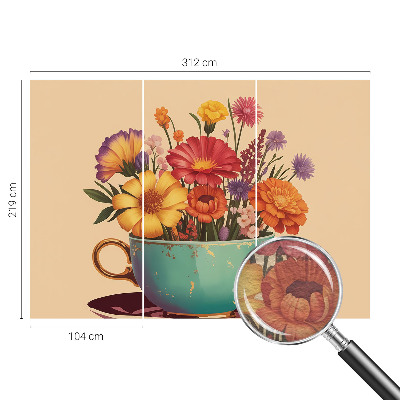 Photo wall mural A colorful bouquet