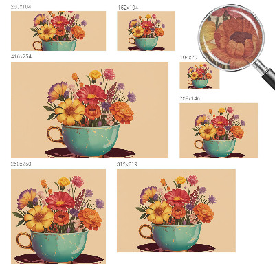 Photo wall mural A colorful bouquet