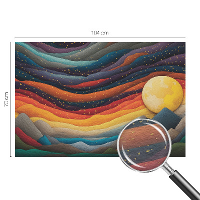 Modern wall mural Colorful mountains