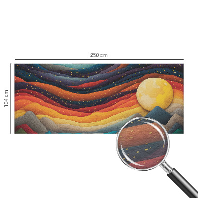 Modern wall mural Colorful mountains