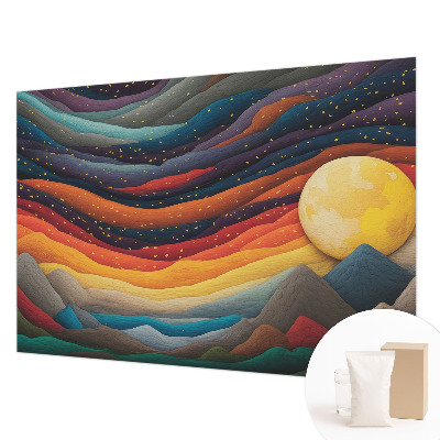 Modern wall mural Colorful mountains