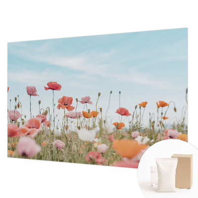 Wall mural for living room Poppy flowers