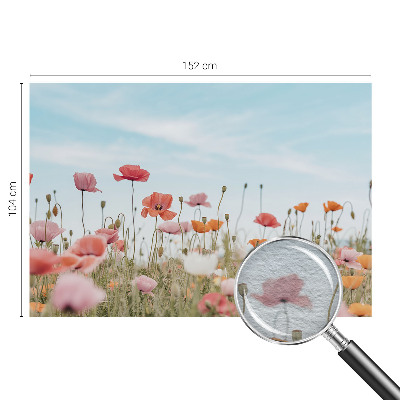 Wall mural for living room Poppy flowers